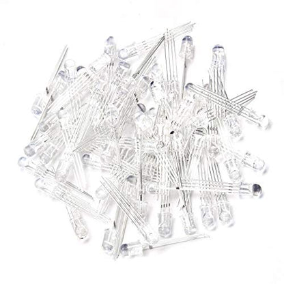 CHANZON 100 pcs 5mm RGB Multicolor LED Diode Lights Common Anode - color: N) Rgb (Common Anode), size: 5mm Round Top
