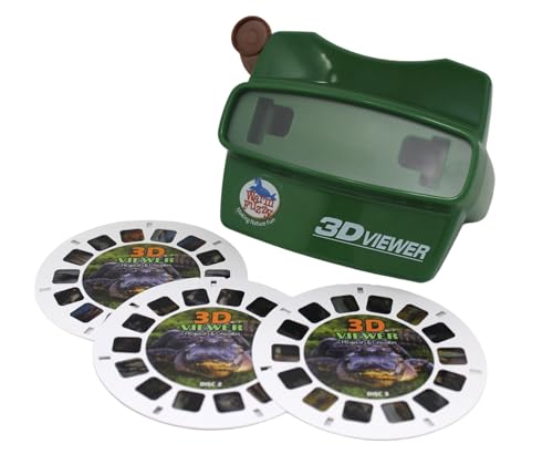 WARM FUZZY Alligator 3D Viewfinder | 3 Reels & 21 HD 3D Images - color: Alligator
