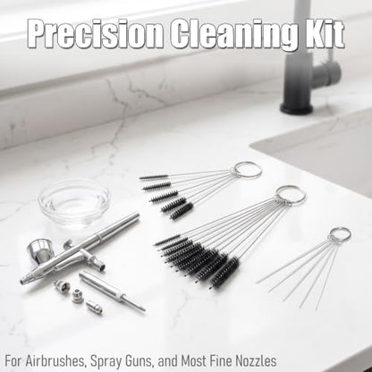 Spray Gun Cleaning Kit, Airbrush Cleaning Kit, Universal Paint Gun Cleaner Brushes Set, Paint Sprayer Cleaning Kit