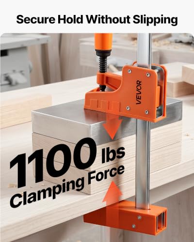 VEVOR 50" Parallel Bar Clamp Set, 1100 lbs Load Limit, 2-Pack - size: 50"(2 Pack), style: Heavy-Duty