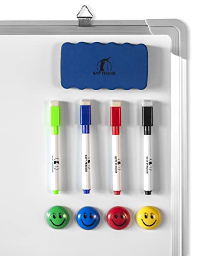 Whiteboard Set, 18x24 in Dry Erase Board, Magnetic White Board for Wall - size: 18x24" Portrait