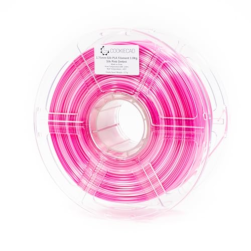 Cookiecad Silk PLA Filament Rainbow Gradient, Pink Ombre, 1.75mm 1kg - color: Silk Pink Ombre