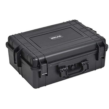 MEIJIA Portable Waterproof Protective Hard Case, Camera Case with Customizable Fit Foam Inserted,Fit Use of Drones,Camera,Equipments, Elegant Black (22.4"X16.73"X8.46") - size: 22.4" x 16.73" x 8.46"