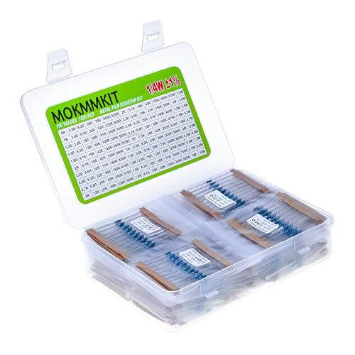 150 Values 1500 Pieces Resistor Kit 0 Ohm-10M Ohm 1/4W 1% - style: 1/4W ±1% 0 ohm-10M ohm