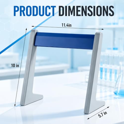 Laboratory Pipette Stand 6 Place Pipettor Rack, Stable L Shaped - style: L Shaped, Hold 6 Pipettors