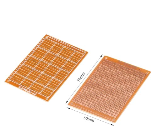 10pcs PCB Board Prototype Kit Protoboard Circuit Board Breadboards 432 Holes Perfboard Universal Printed Circuit Breadboard for DIY Soldering Electronic Projects and Electronic Experiment