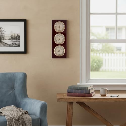 Traditional Cherry Wood Weather Station 12.5 * 5 inch