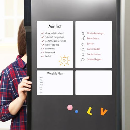 SVNOOC Multi-Use Dry Erase Board Dry Erase Small White Board for Classroom Office Home, 5.5x8.5 inches Lapboards for Students School Meeting Message (6 Pack) - size: 5.5x8.5 inches
