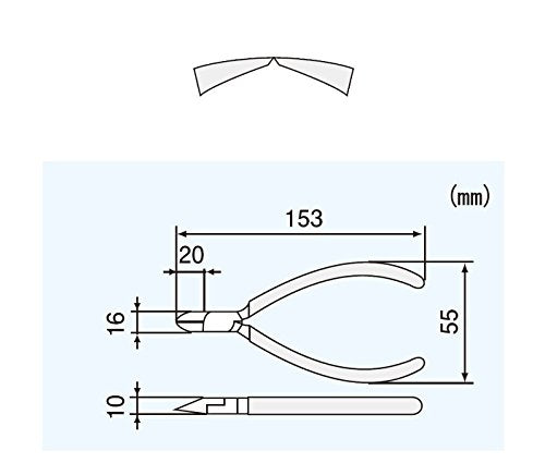 ENGINEER NK-16 Engineer Strong Nipper, Single Edge, Round 6.0 inches (153 mm) - size: 153mm
