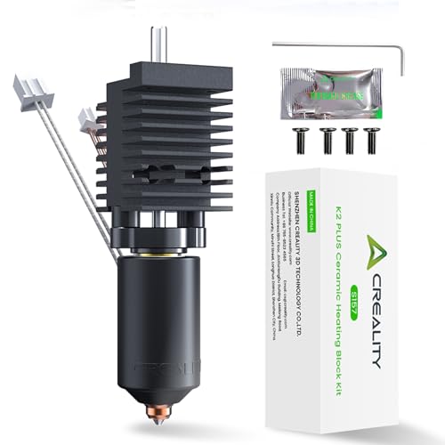 Creality Official K2 Plus Ceramic Heating Block Hotend Kit, Unicorn Quick Swap Nozzle Kit, 350°C High Temperature Resistant, All-Metal Integrated Design Kit for Creality K2 Plus 3D Printers - style: For K2 PLUS