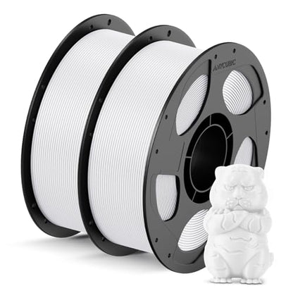 ANYCUBIC 3D Printer Filament PLA Bundle 2KG, White - color: 2*1kg Pla Bright White