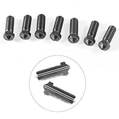 Aokin 3 Pcs 0.4mm 3D Printer Hardened Steel Nozzles for Volcano Nozzle and 3 Pcs 0.35mm Stainless Steel Nozzle Cleaning Needles for Anycubic Vyper, Kobra Max, Kobra Plus, 1.75mm Filament 3D Printer - color: 0.4mm