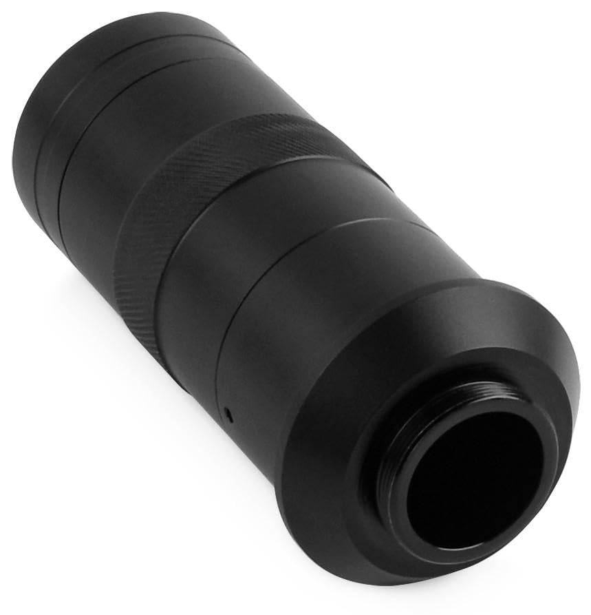 100X Microscope Lens for Raspberry Pi, C/CS-Mount, 0.12X ~ 1.8X Optical Magnification, Compatible with Raspberry Pi HQ Camera