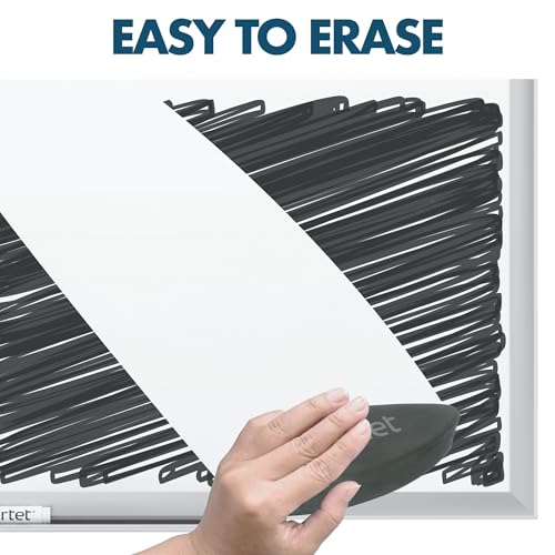 Quartet Magnetic Porcelain Whiteboard, 4' x 3' White Board, Premium, Duramax, Silver Aluminum Frame (2544) - color: Silver, size: 48"W x 36"H
