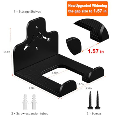 Garage Organizer Trimmer Rack Wall Mount, Weedeater Hanger, Black, 1 Pack - color: Black 1 Pack
