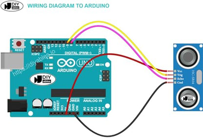 2pcs HC-SR04 Ultrasonic Sensor for Arduino, ESP32, ESP8266, Raspberry Pi