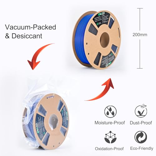 OVV3D Dual Color PLA Filament 1.75mm, Black Blue Matte PLA 3D Printer Filament, Multi Color Change 3D Printing Filament for Most FDM 3D Printer, 1kg Spool - color: Matte Black Blue