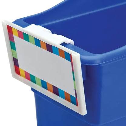 Really Good Stuff Basket & Bin Label Holders with Labels, 12-Pack