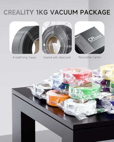 Creality Beige PETG Filament Refill 1.75mm 3D Printer Filament, 1kg (2.2lb) Refilament for Bambu Lab Reusable Spool, Dimensional Accuracy ±0.03mm - color: 1kg Beige Petg Refill, size: 1.75 mm