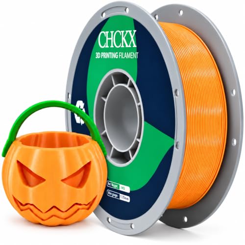 PETG 3D Printer Filament 1.75mm, +/-0.02mm Tolerance, 1kg Spool(2.2lbs), for Most 3D Printers,Orange - color: Orange, size: PETG