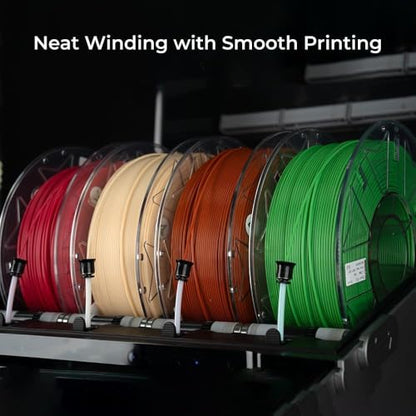 Official CREALITY Hyper PLA RFID Filament 1.75mm 4KG for K2 Plus Combo, High Speed 30-600mm/s 3D Printer Filament, 4Pack(8.8lbs)/Spool Hyper PLA RFID Support CFS,Most 3D Printers, Black&White&Blue&Red - color: Black&white&blue&red