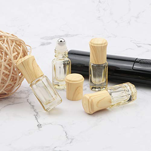 3mL Glass Roller Bottles for Essential Oils, Roller Ball Applicator - color: Yellow
