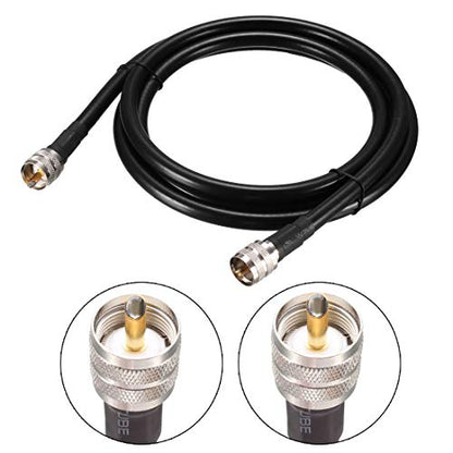 uxcell UHF Male PL-259 to UHF Male PL-259 Low Loss RG213 Coax Cable 1.83Meter/6Ft - size: 6 Feet