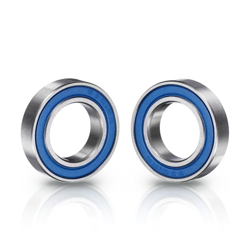 uxcell 8 Pcs 6801-2RS Deep Groove Micro Bearing, 12x21x5mm Chrome Steel - size: 6801-2RS