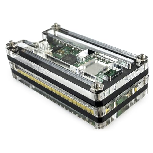 C4Labs Zebra Pico W Case – for the Raspberry Pi Pico W/Pico 2 / Pico 2W - Single Pack - size: Single