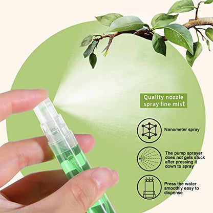 Teenitor 20Pcs Mini Spray Bottles, 10ml 5ml Perfume Atomizer Fine Mist, Plastic Perfume Bottles Empty, Clear Perfume Travel Refillable Spray Bottle - size: 5ml & 10ml