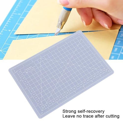 A5 Translucent Cutting Board – Self-Healing Craft Mat for Quilting, Rubber Stamp & Model Making, Non-Slip Non-Reflective Surface(S) - size: 8.7"L x 5.9"W