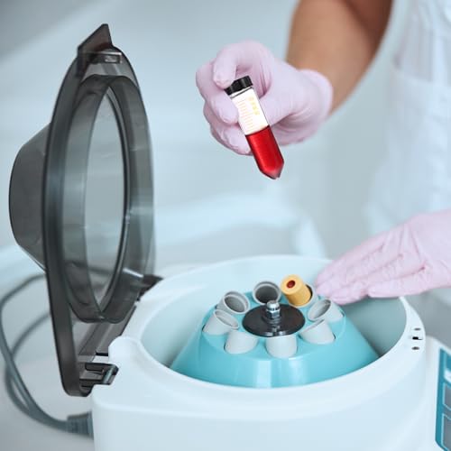 PATIKIL 50ml Centrifuge Tubes, 10 Pcs Glass Graduated Centrifuge Vials with Screw Cap Conical Bottom Test Tube Storage Container for Sample Laboratory Liquid - size: 50ml