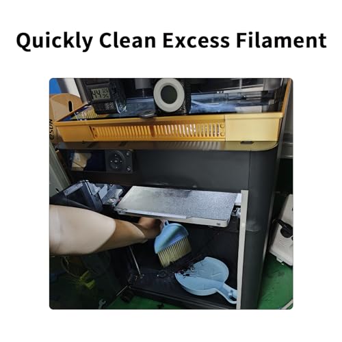 2Pcs 3D Printer Desktop Cleaning-Tools(Blue): Mini Brooms Set Keeping The Workbench Clean, Convenient Storage Simple Table Cleaning Kit