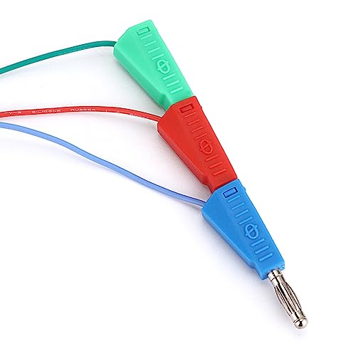 Sumnacon 10 Pcs Stackable Banana Plug to Breadboard Male Jumper Wire,26 AWG