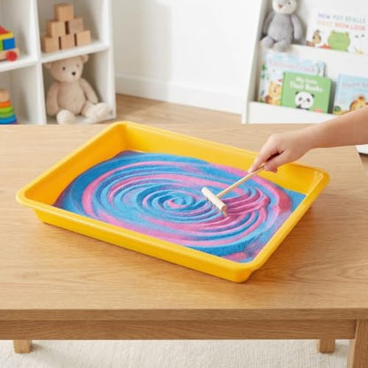Kichvoe Plastic Tray Pp Stackable 5 pcs for Classroom Crafts
