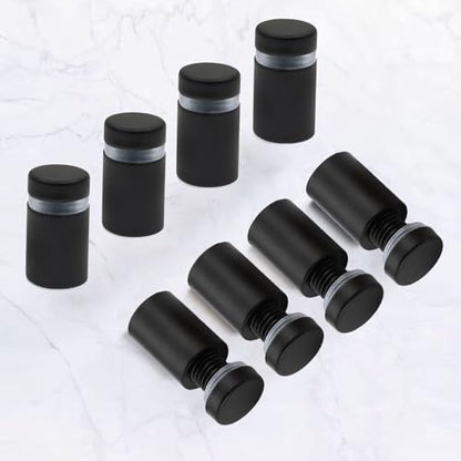 Standoff Screws 1/2 x 0.78 Inch 16 Pack Black Sign Standoffs Stainless Steel Stand Off Wall Mounts Standoffs Advertising Screws Mounting Hardware for Acrylic Signs