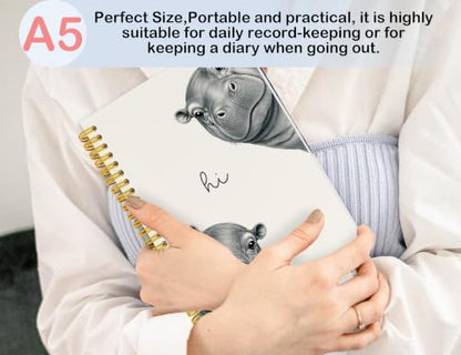 Hippo Gifts,Hippo Notebook Journal - color: Hippo, style: White