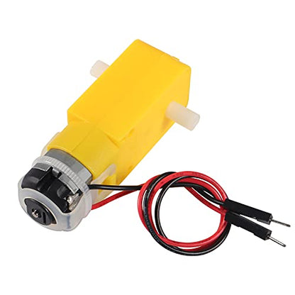 16PCS DC Electric Gear TT Motor DC 3V-6V Prewired Gear Motor Dual Shaft Intelligent Car Chassis for DIY Smart Car Robot Aircraft Toys/Robotic Body/Four-Wheel Drive Toy Car - color: 16pcs