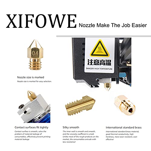 MK8 Nozzles 10 pcs 3D Printer Extruders Brass Nozzles - size: MK8 Brass, style: Part: Various Nozzles