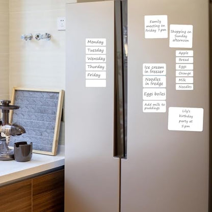 SVNOOC Multi-Use Label Stickers Dry Erase Sticky Notes, Labels for Storage Bin, Wall, Refrigerator, Home, Office, Classroom Use 4x6 inches (6 Pack) - size: 4x6 inches