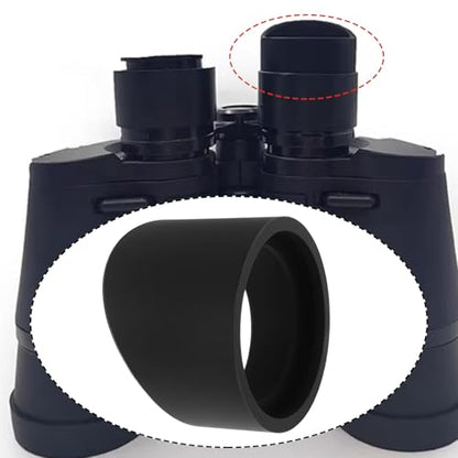 OTOTEC 4PCS Stereo Microscope Eyepiece Cups 28 x 38mm Compatible with 31-33mm Microscope Eyepieces Telescopes and Other Lenses