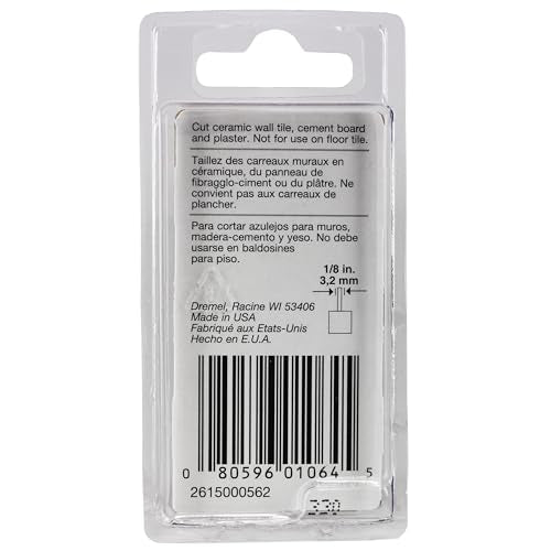 Dremel 562 Tile Cutting Bit, 1/8" - size: 1 Count (Pack of 1), style: Cylinder