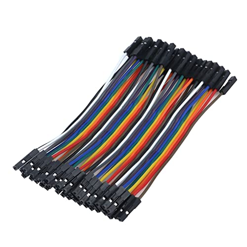 Antrader Breadboard Jumper Wires 40 Pin 10CM Female-Female for Raspberry Pi - size: 3.9 Inch (10cm), style: 40 Pin (F/F)