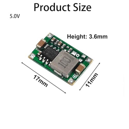 10 Pack MP1584EN 5V Buck Converter Module, Mini360 DC-DC Step Down Voltage Regulator Board 1.8A Output, Wide 5-23V Input for Arduino, RC Models, DIY Electronics - style: 10pcs-5V