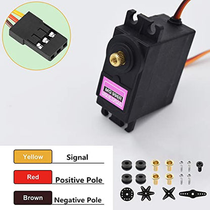 Adeept 996R Servo Motors, Metal Gear Torque Digital Servos Motor - style: 4PCS