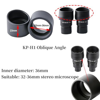 AUNMAS 36mm Soft Rubber Eyepiece Cover for Stereo Microscopes - color: KP-H1 bevel