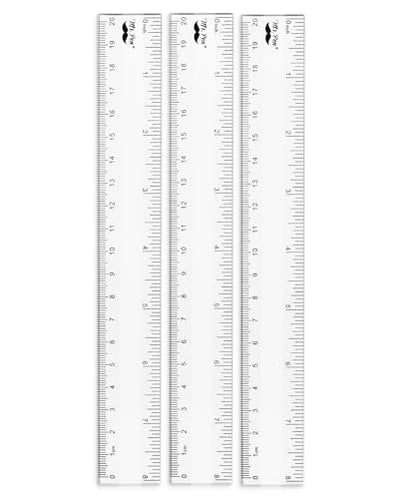 Mr. Pen- Plastic Ruler, 8 Inch, 3 Pack, Easy-to-Read Markings