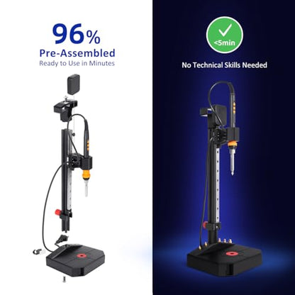 Vertical Heat Set Insert Tool with 90W Soldering Iron for 3D Printing - color: Nutopress Pro