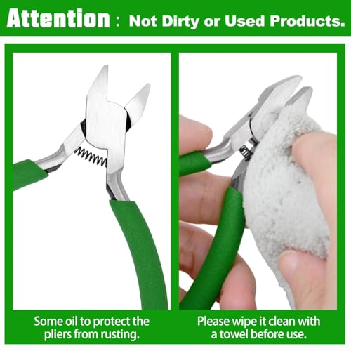 SPEEDWOX 5 Inch Short Flat Nose Pliers for Jewelry Making - Smooth Jaw Spring Loaded Pliers with Comfort Grip, Wire Bending Wrapping Straightening Tool & Beading Craft DIY Projects - style: Short Flat Jaw