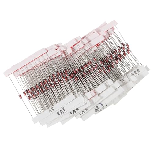 30 Value 300pcs 1W Zener Diodes Assortment Kit 3V 3.3V 3.6V 3.9V 4.3V 4.7V 5.1V 5.6V 6.2V 6.8V 7.5V 8.2V 9.1V 10V 11V 12V 13V 15V 16V 18V 20V 22V 24V 27V 30V 33V 36V 39V 43V 47V - style: 1W 300pcs